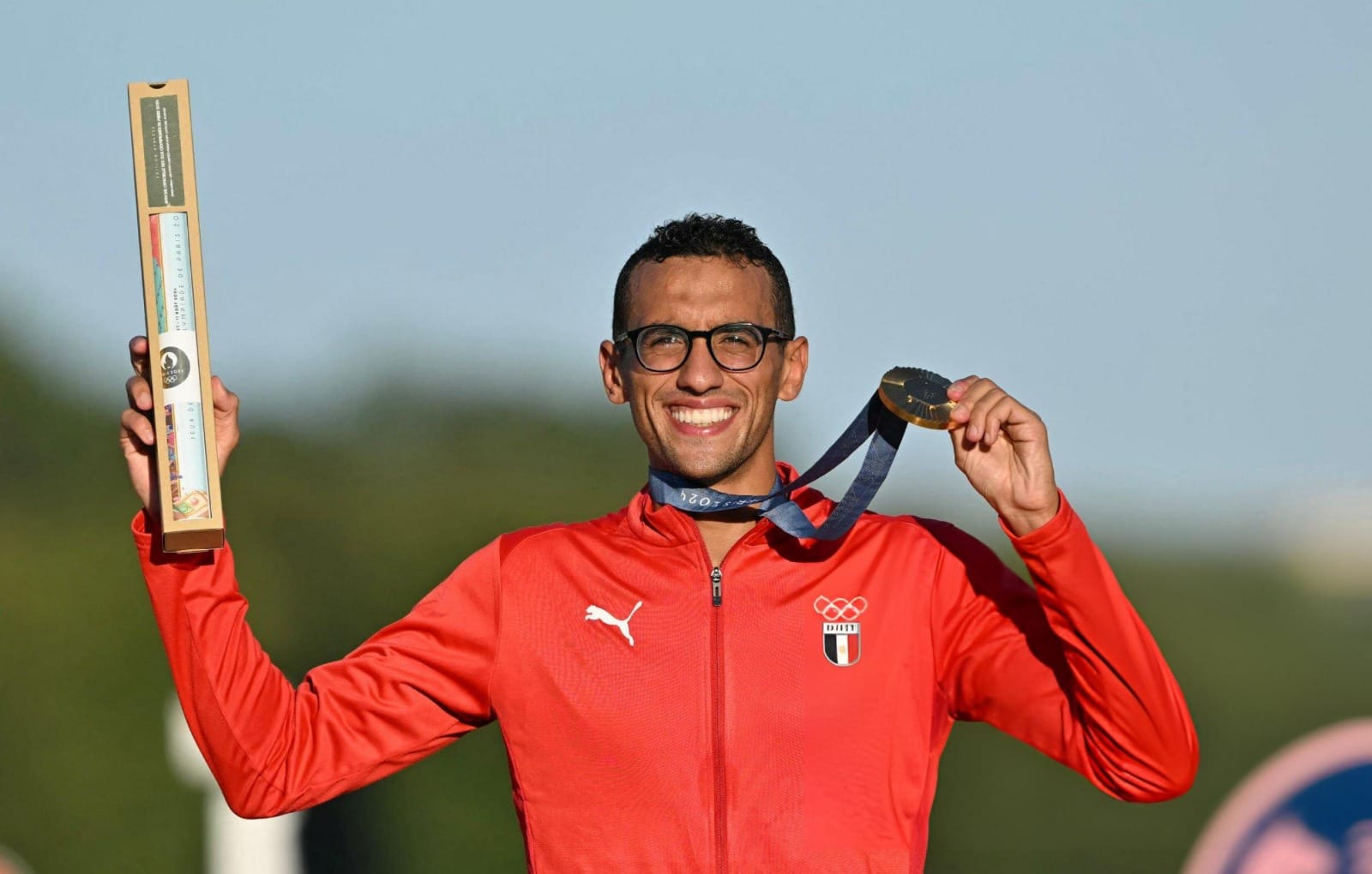 تتويج البطل الأولمبي أحمد الجندي بالميدالية الذهبية في أولمبياد باريس 2024