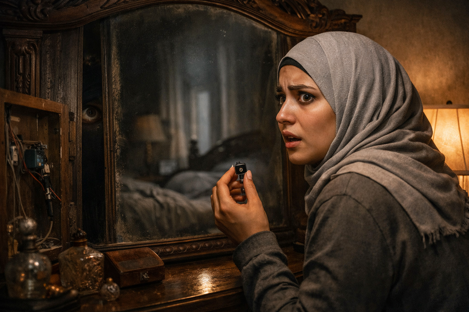 سِراحة أنتيك تتحول إلى فخ… من يراقبني خلف المرآة؟