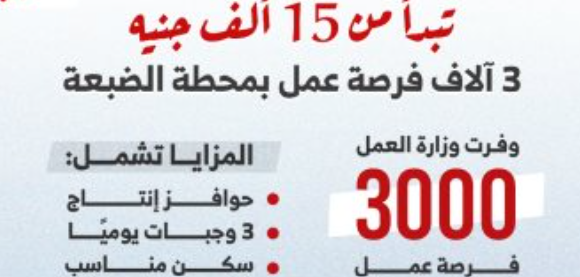 3000 فرصة عمل بمحطة الضبعة النووية للشباب