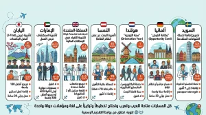 من اليابان إلى السويد| 7 دول تتيح لك تأشيرات قانونية للبحث عن عمل دون عقد مسبق.. «فرصة للمصريين»